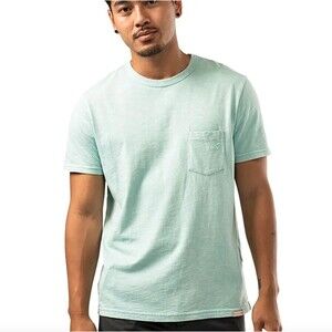 Bauer Pocket Tee Shirt Aqua Blue Adult 2XL XXL Classic Fit 100% Cotton NWT
